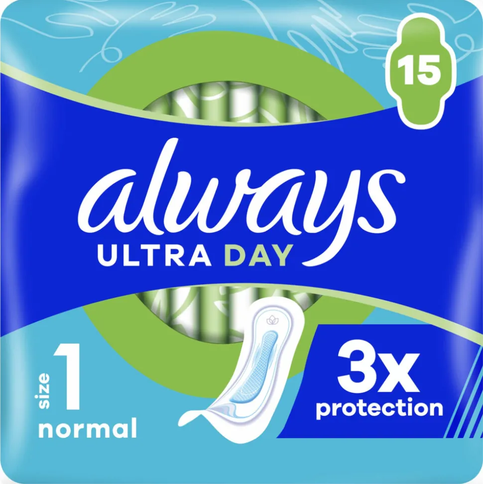 16x Always Maandverband Ultra Normal 15 stuks