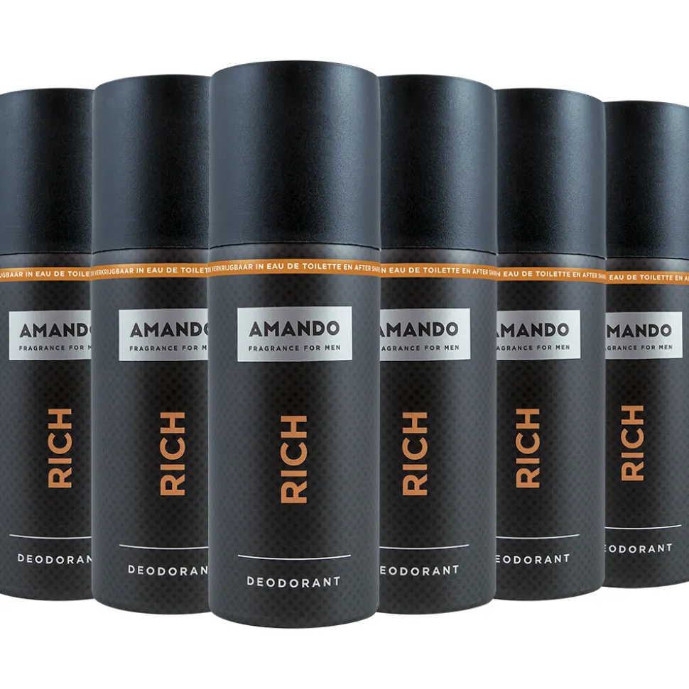 6x Amando Deodorant Rich 150 ml