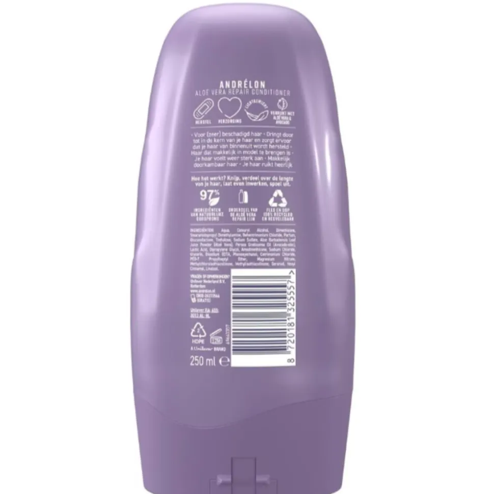 6x Andrélon Conditioner Aloe Vera Repair 250 ml