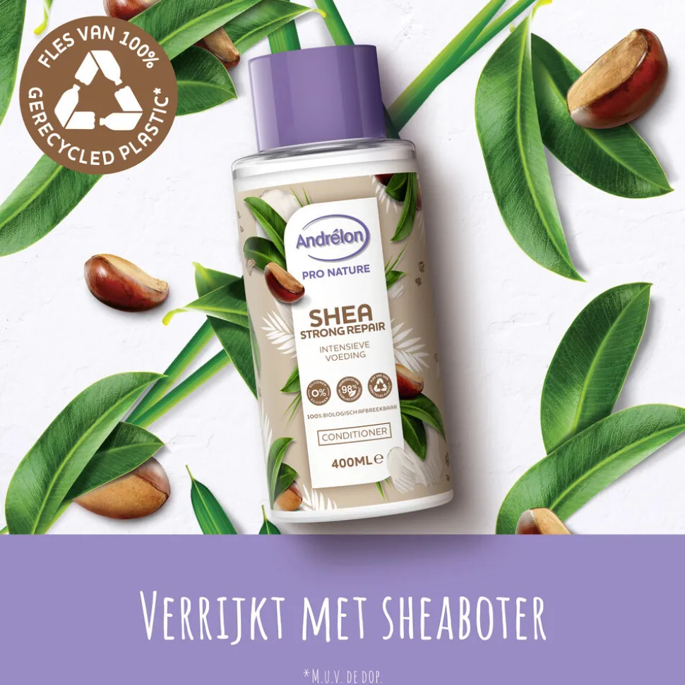 6x Andrélon Conditioner Shea Strong Repair 400 ml