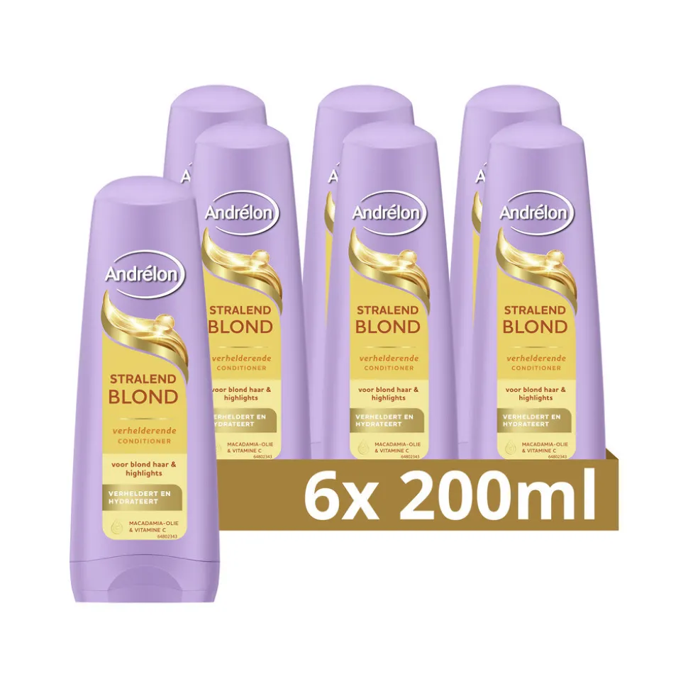 6x Andrélon Conditioner Stralend Blond 200 ml
