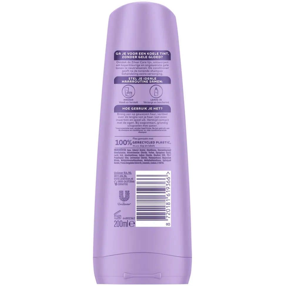 6x Andrélon Conditioner Zilver Care 200 ml