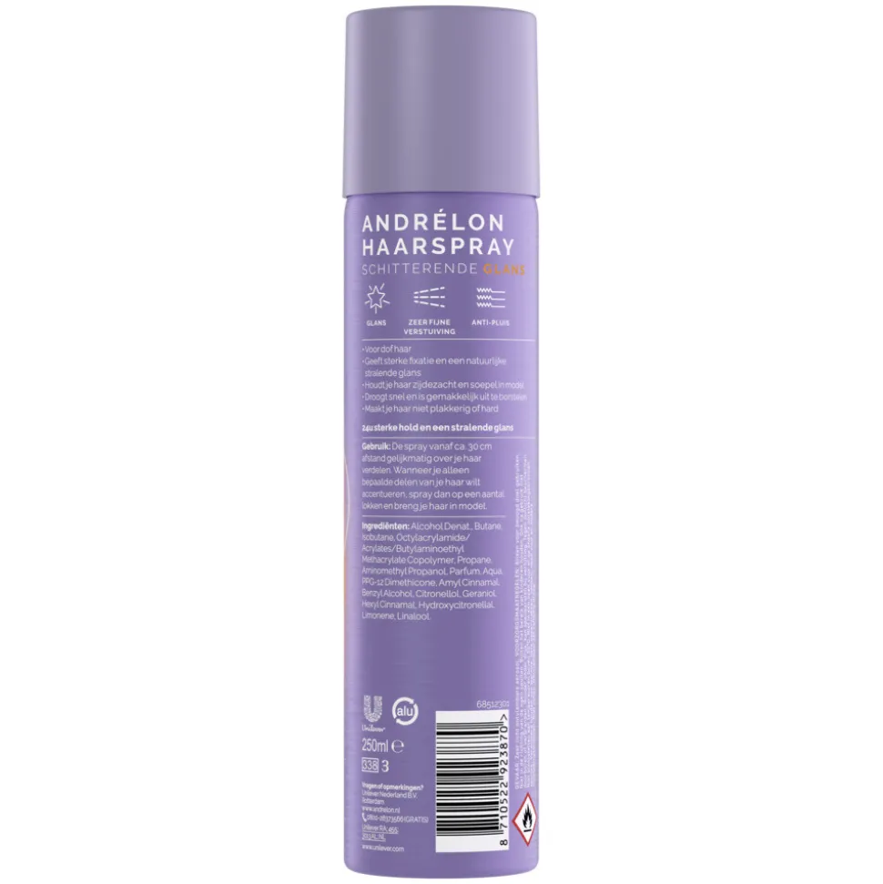 6x Andrélon Haarspray Schitterende Glans 250 ml