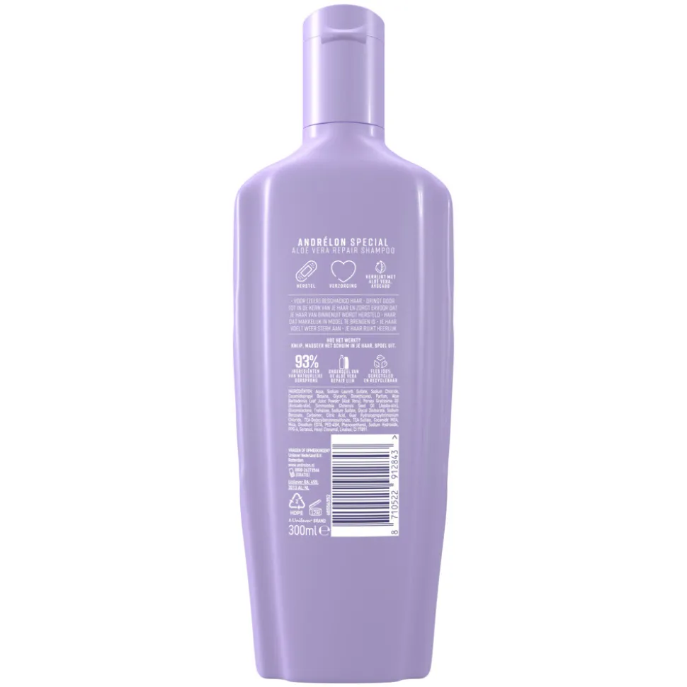 6x Andrélon Shampoo Aloe Vera Repair 300 ml