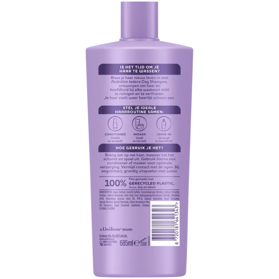 6x Andrélon Shampoo Iedere Dag 685 ml