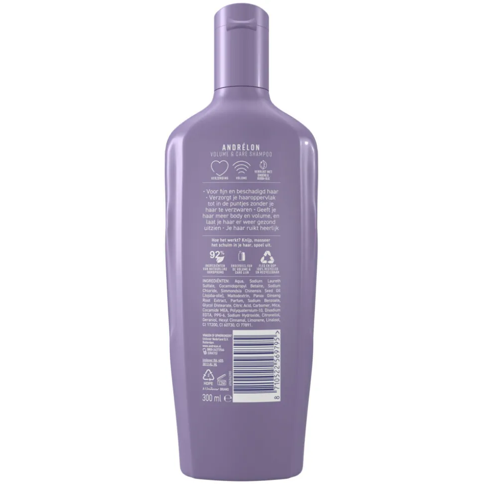 6x Andrélon Shampoo Volume & Care 300 ml
