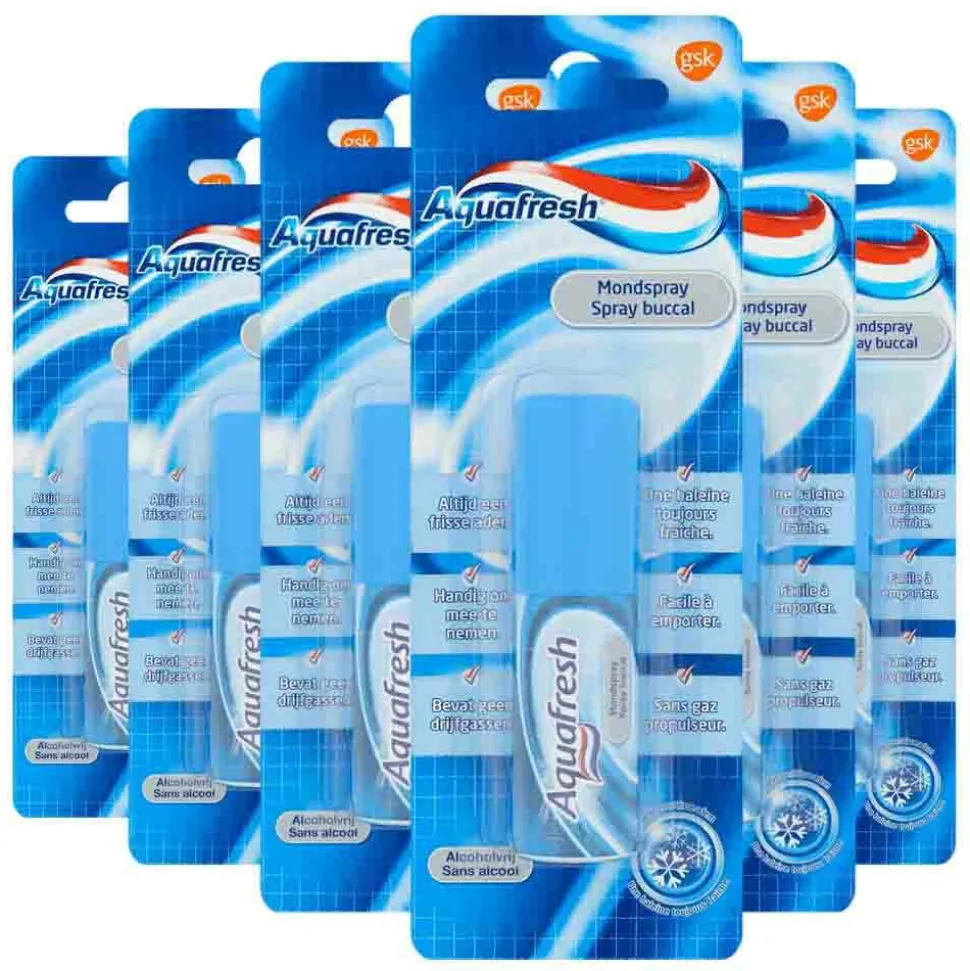 6x Aquafresh Mondspray 15 ml