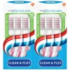 2x Aquafresh Tandenborstel Clean & Flex Medium 3 stuks