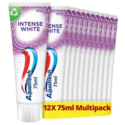 12x Aquafresh Tandpasta Intense White 75 ml