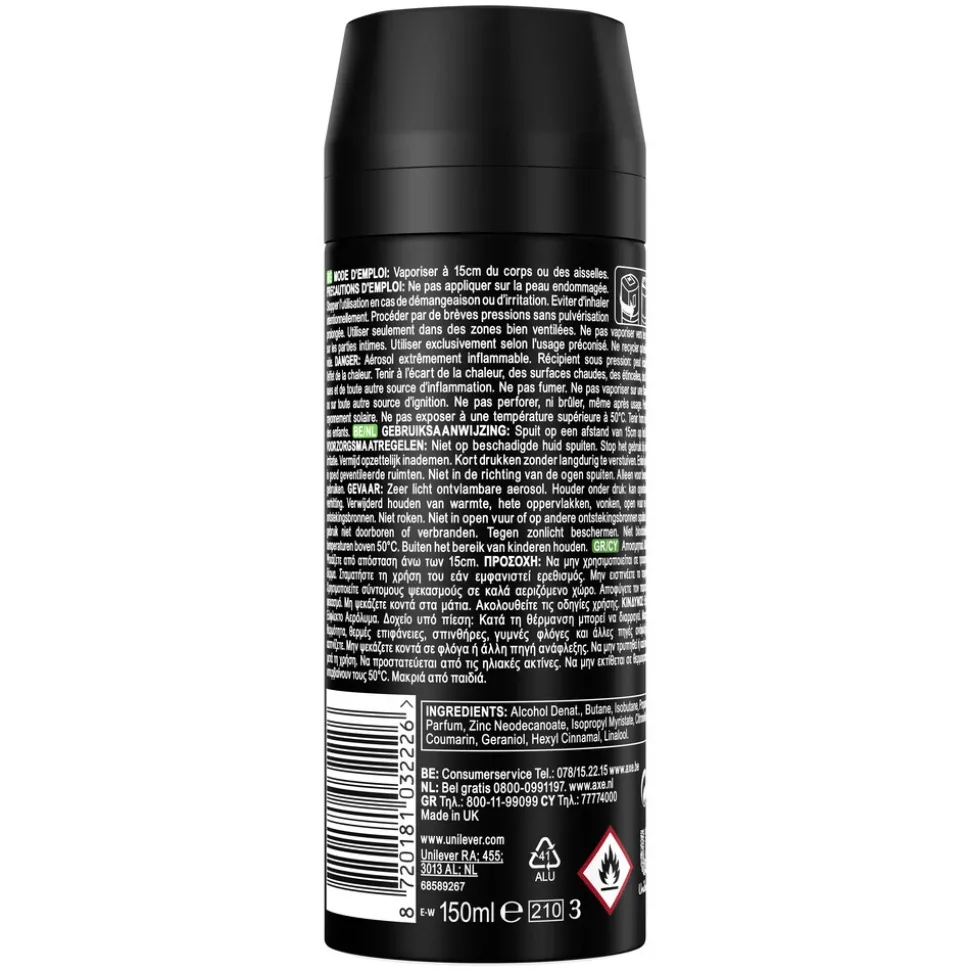 6x Axe Deodorant Bodyspray Africa 150 ml