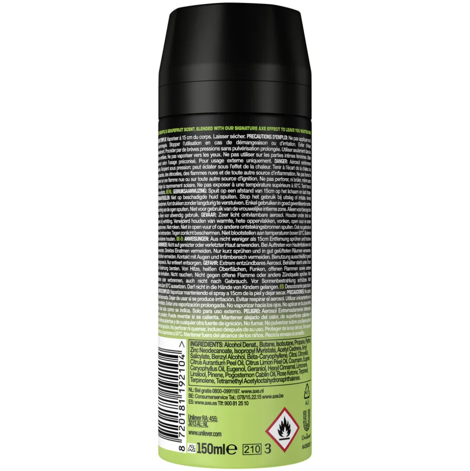 6x Axe Deodorant Bodyspray Epic Fresh 150 ml