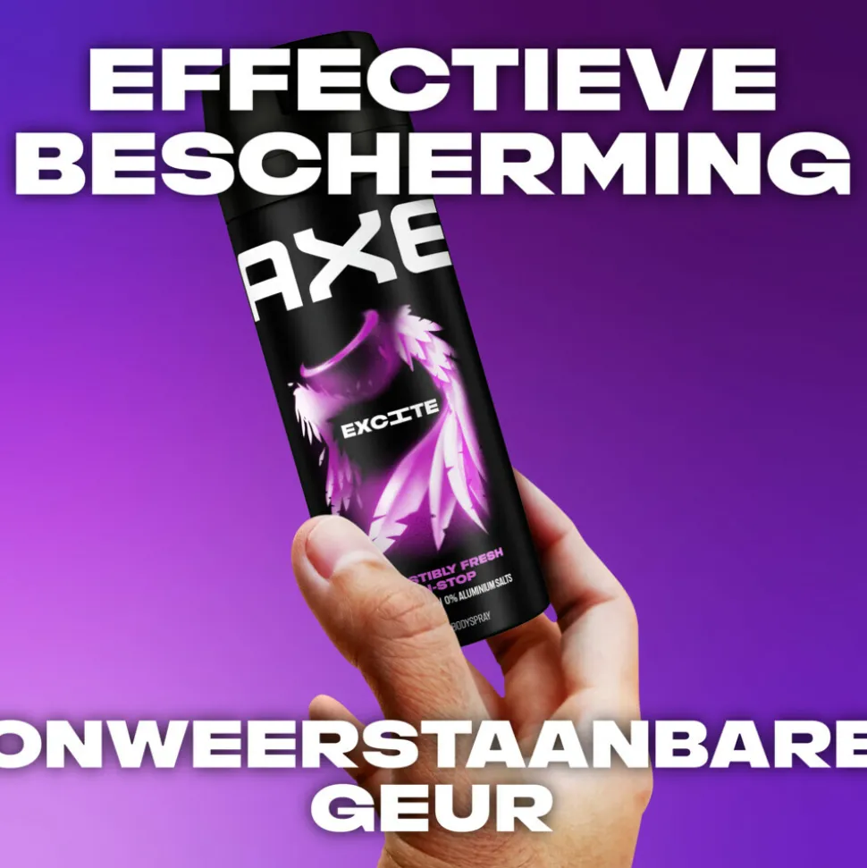 6x Axe Deodorant Bodyspray Excite 150 ml