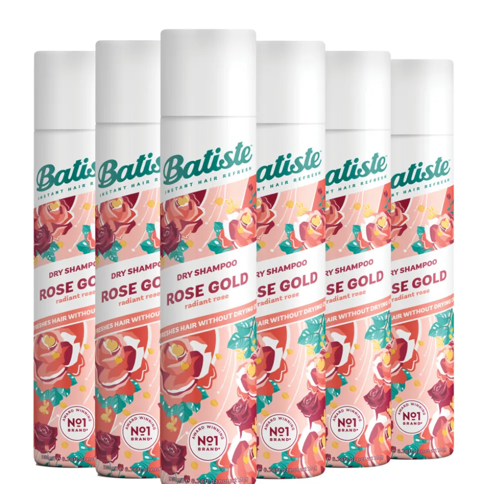 6x Batiste Droogshampoo Rose Gold 200 ml