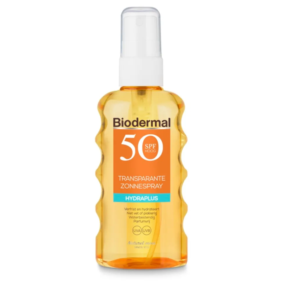 2x Biodermal Zonnespray Transparant SPF 50+ 175 ml