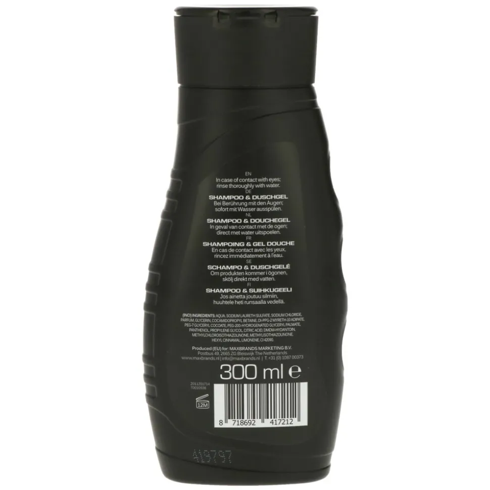 12x Body-X Fuze Douchegel Hair & Body Pulse 300 ml