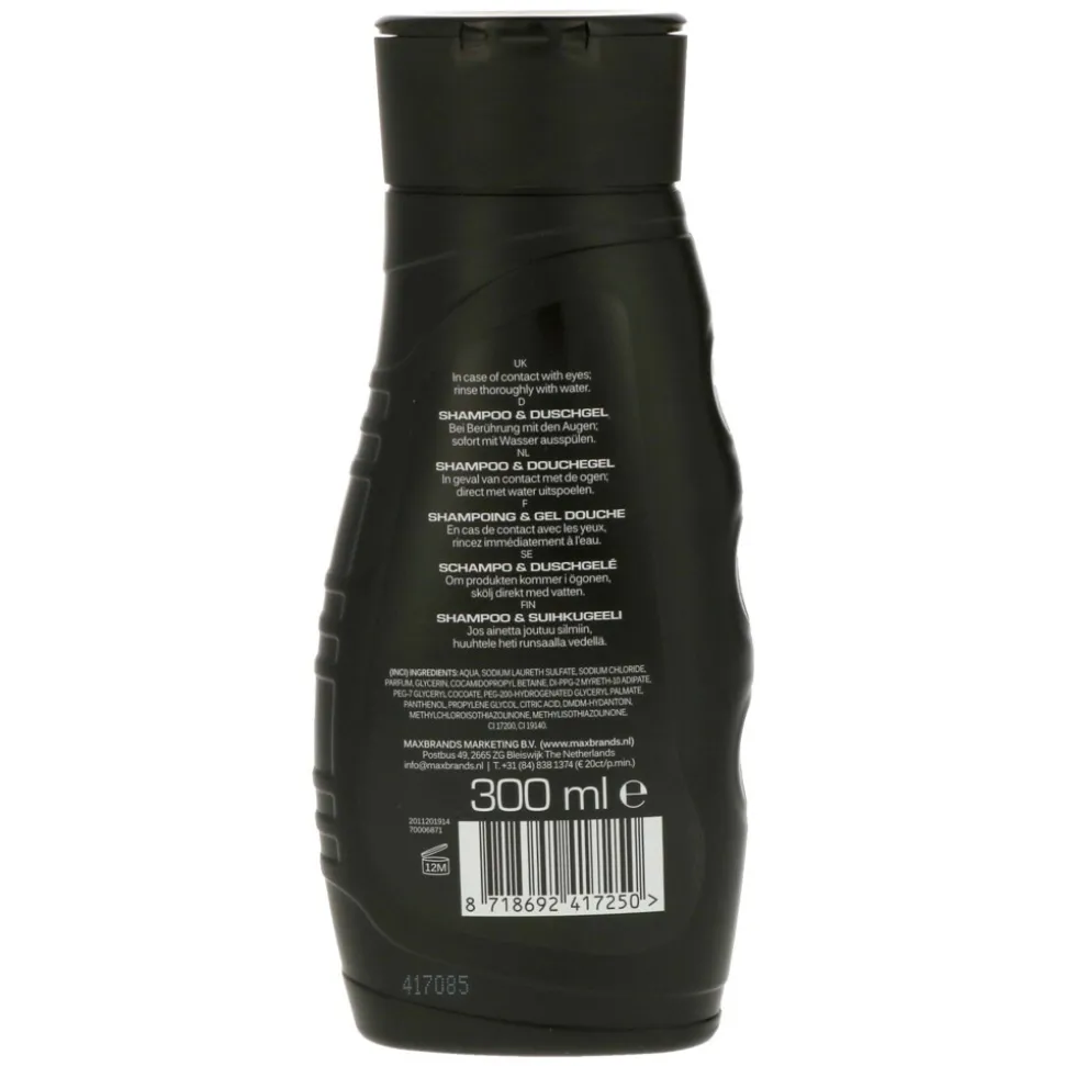 6x Body-X Fuze Douchegel Hair & Body Energy 300 ml