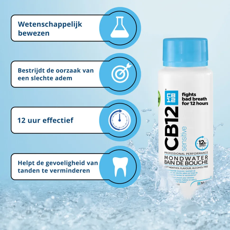 6x CB12 Mondwater Sensitive 250 ml
