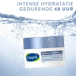 2x Cetaphil Optimal Hydration Herstellende Nachtcrème 48 gr