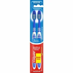 12x Colgate Tandenborstel Extra Clean Medium 2 stuks