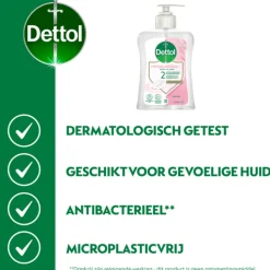 6x Dettol Handzeep Gevoelige Huid 250 ml