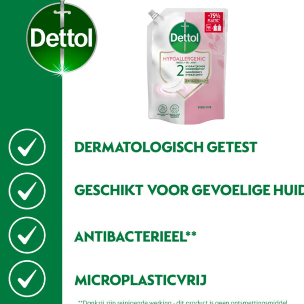 3x Dettol Refill Handzeep Sensitive 500 ml
