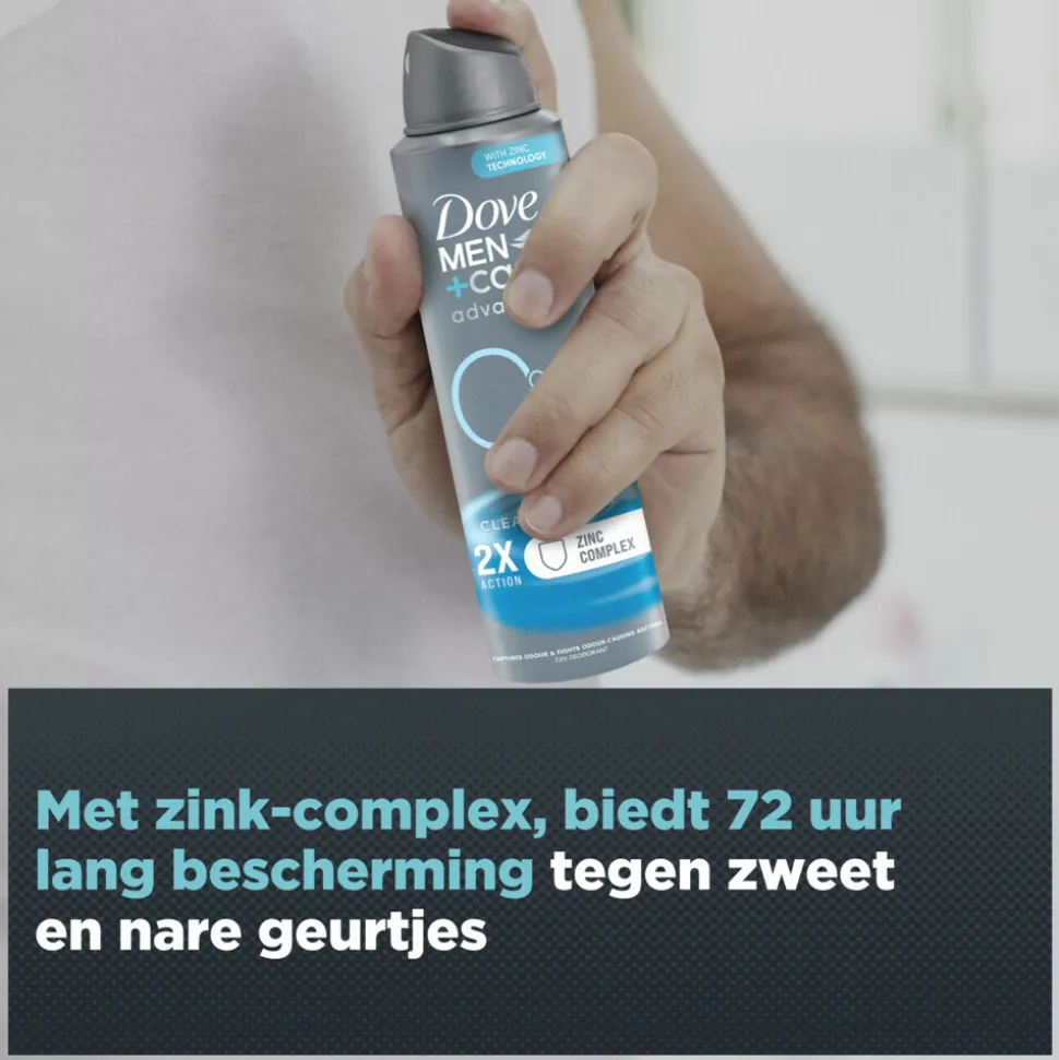 6x Dove Deodorant Men+ Care 0% Clean Comfort 150 ml