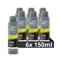 6x Dove Deodorant Men+ Care Invisible Fresh 150 ml