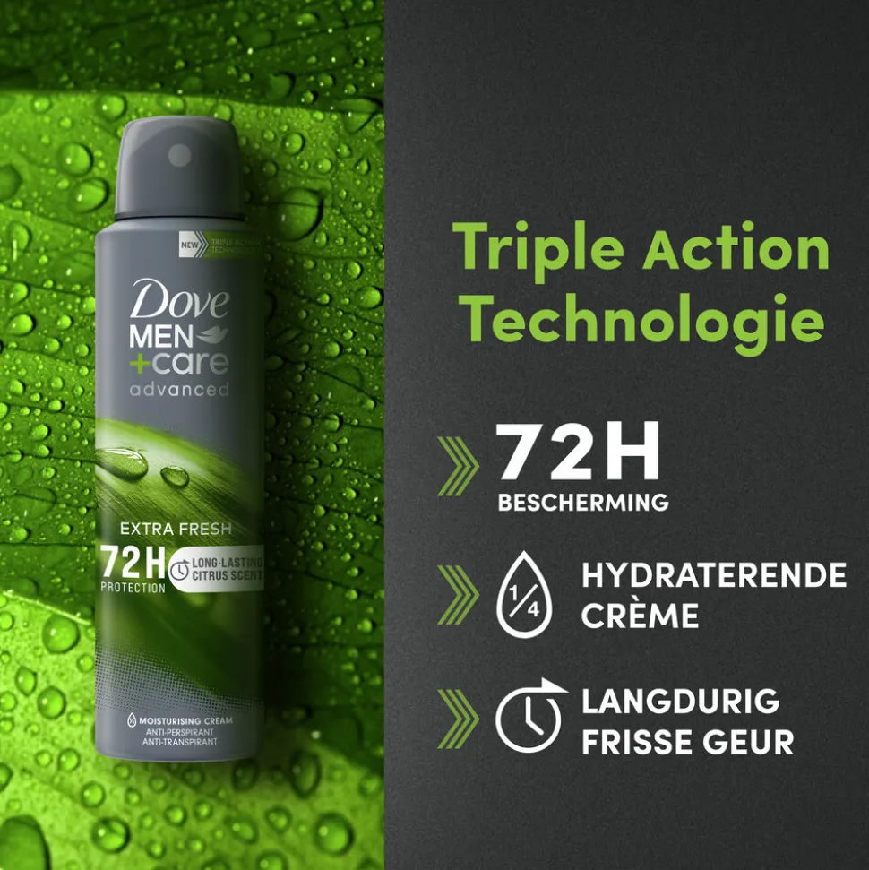 6x Dove Deodorant Men+ Care Extra Fresh 150 ml