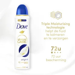 6x Dove Deodorant Spray Advanced Care Orginal 150 ml