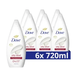 6x Dove Douchecrème Silky Velvet 720 ml