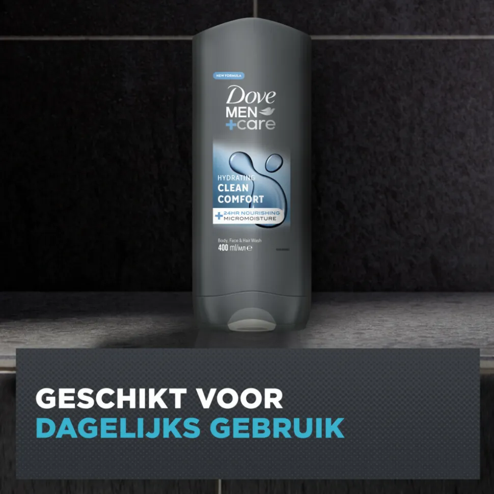 6x Dove Douchegel Men+ Care Clean Comfort 400 ml