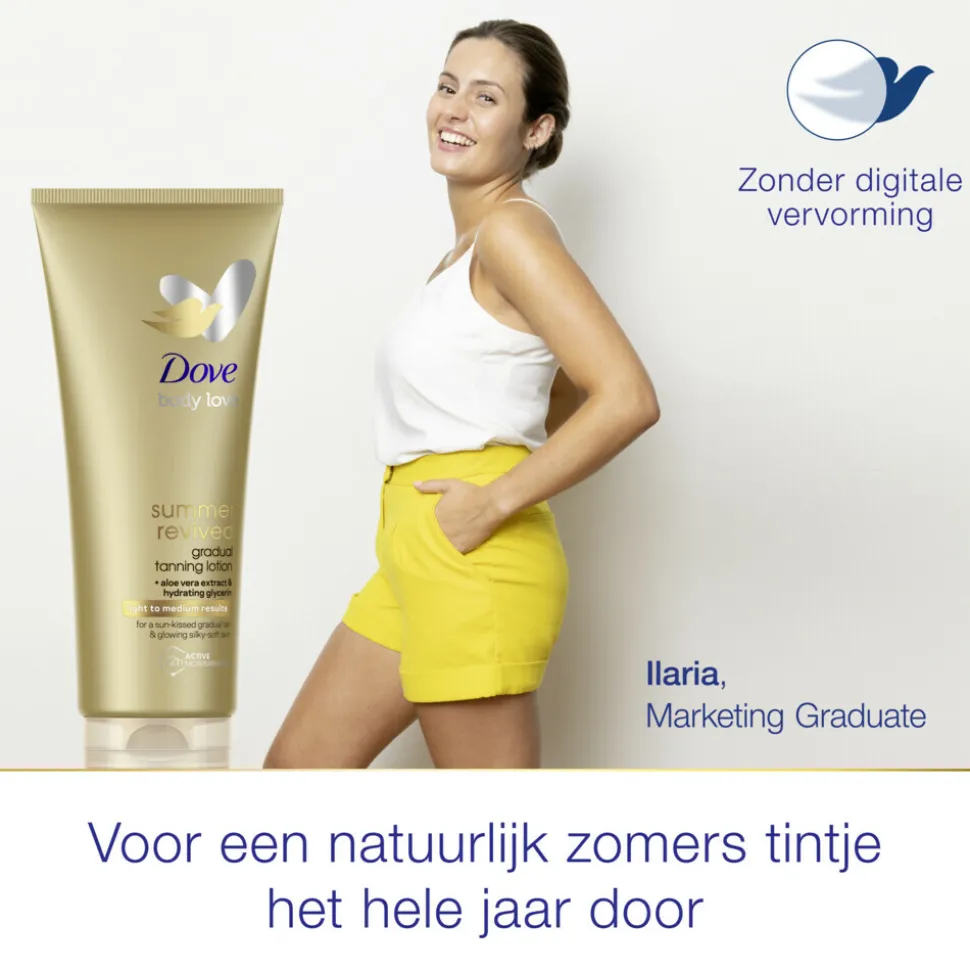 6x Dove Zelfbruinende Bodylotion Summer Revived Light-Medium 200 ml