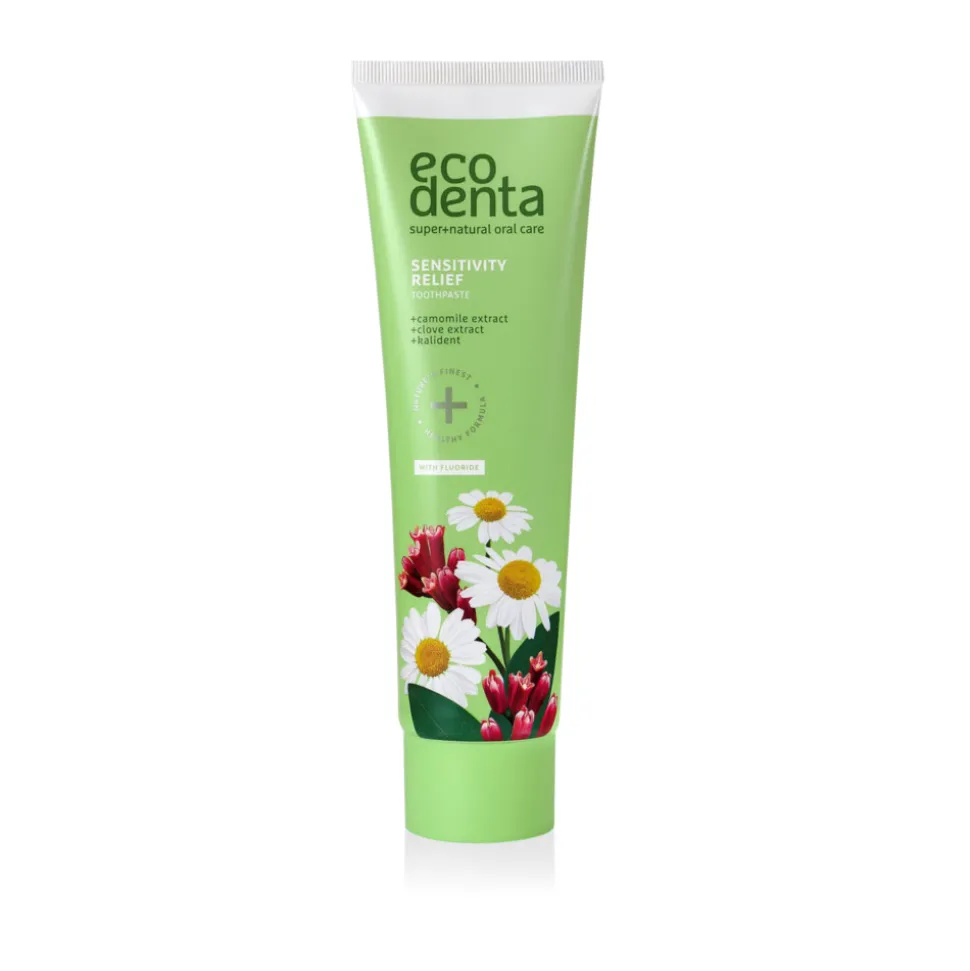 4x Ecodenta Tandpasta Gevoelige Tanden met Kamille 100 ml