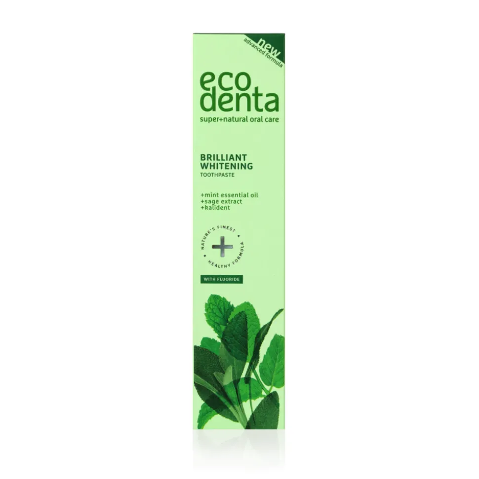 4x Ecodenta Tandpasta Whitening Muntolie & Salie-extract 100 ml