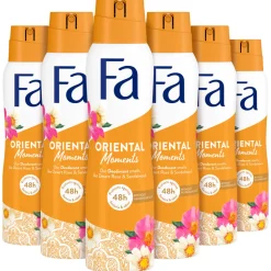6x Fa Deodorant Spray Oriental Moments 150 ml