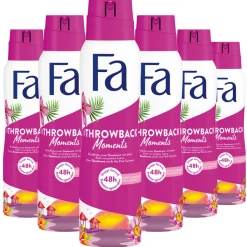 6x Fa Deodorant Spray Throwback Moments 150 ml