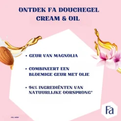 6x Fa Douchecrème Cream Oil Silk Magnolia 250 ml