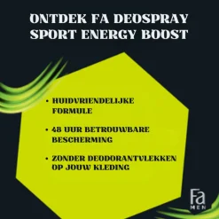 6x Fa Men Deodorant Spray Sport Energy Boost 150 ml