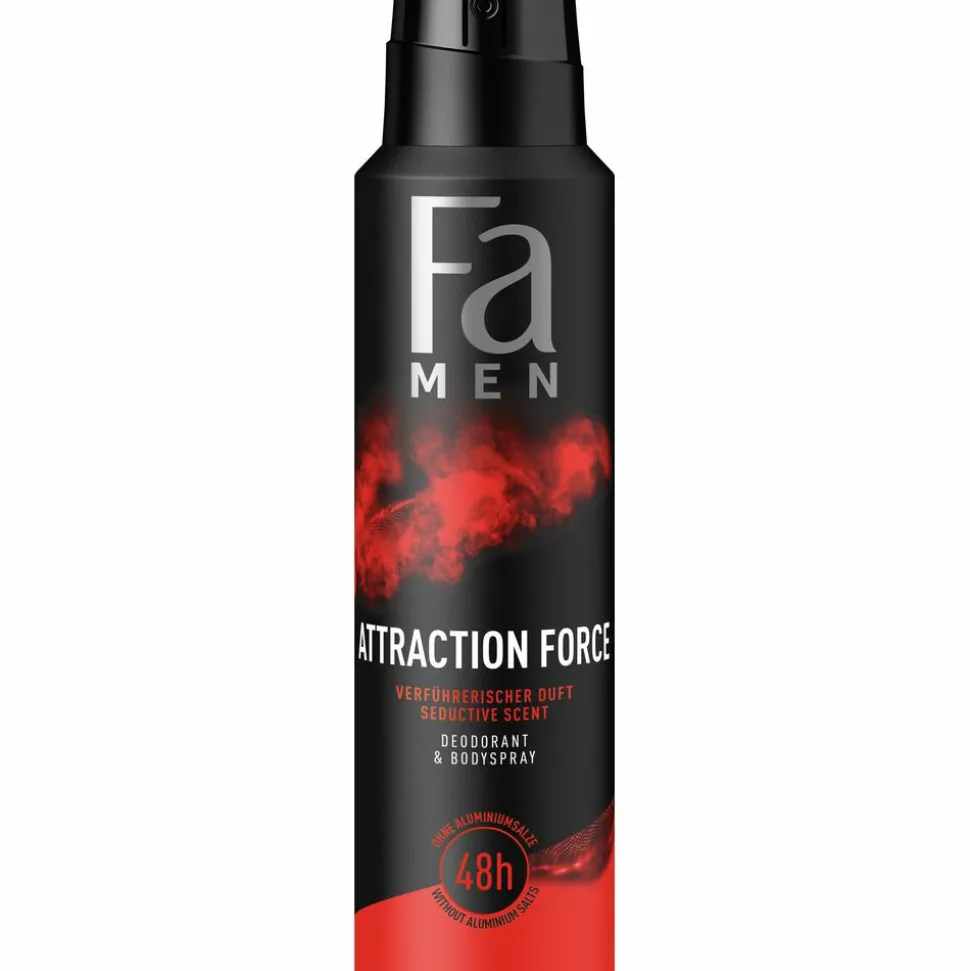 6x Fa Men Deodorant Spray Attraction Force 150 ml