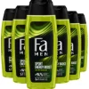 6x Fa Men Douchegel en Shampoo Sport Energy Boost 250 ml