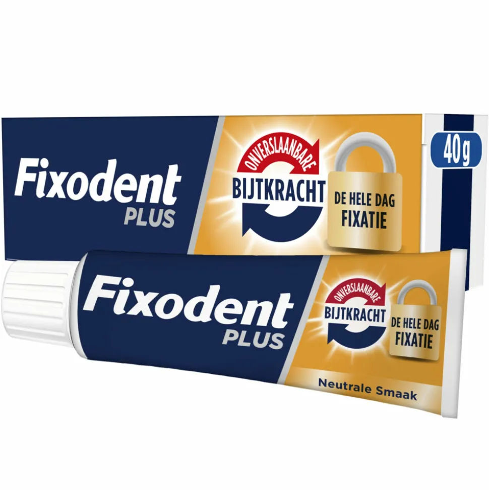 6x Fixodent Kleefpasta Plus Dual Power 40 gr