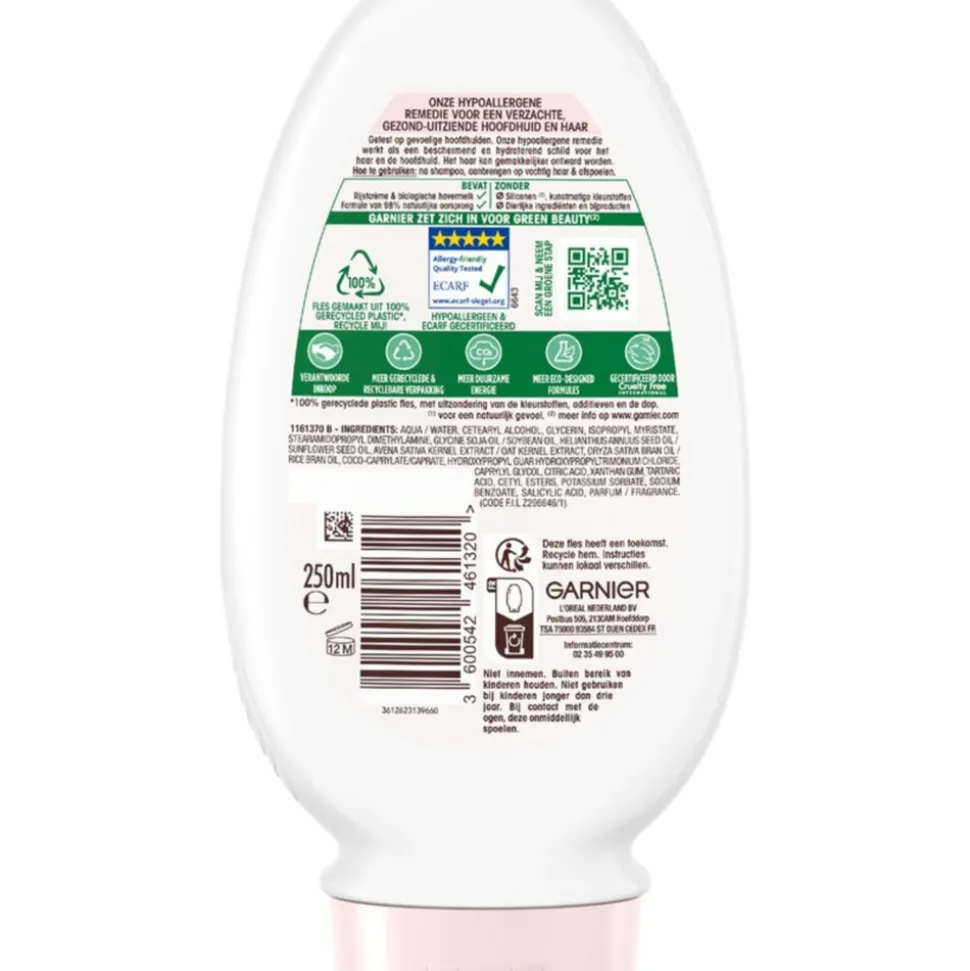 6x Garnier Loving Blends Milde Haver Conditioner 250 ml