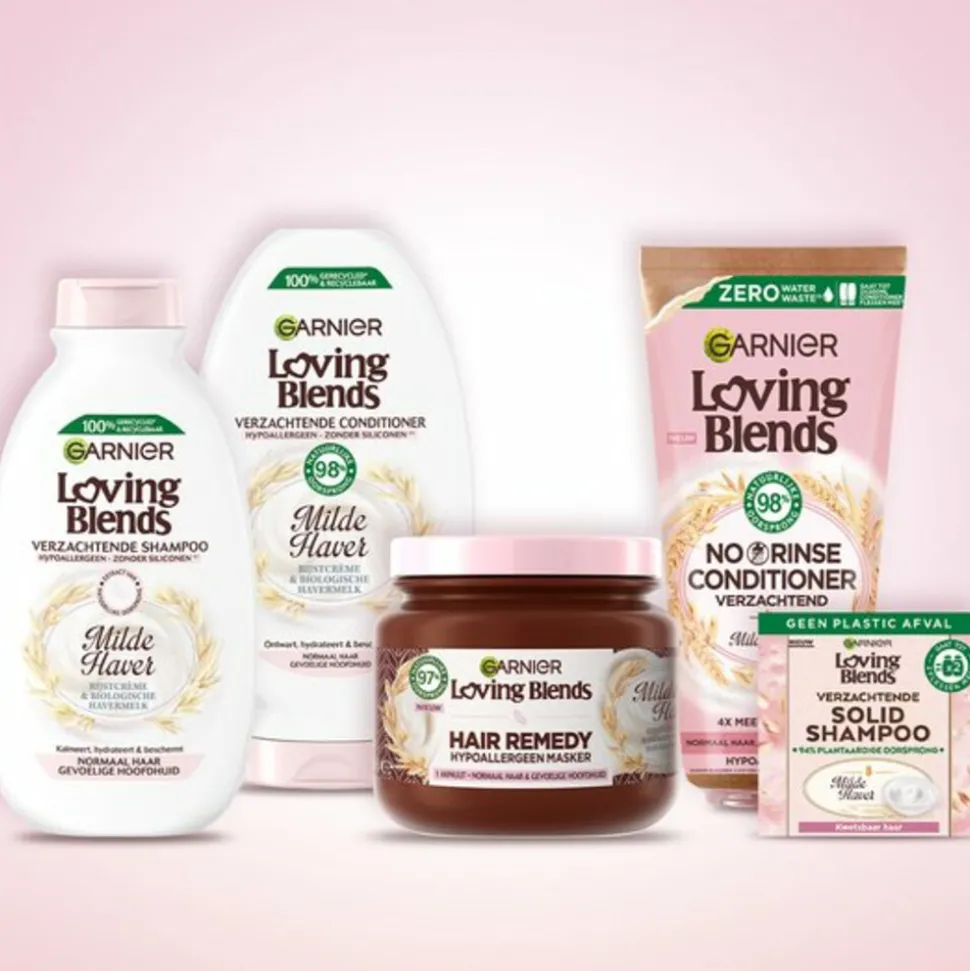 6x Garnier Loving Blends Milde Haver Conditioner 250 ml
