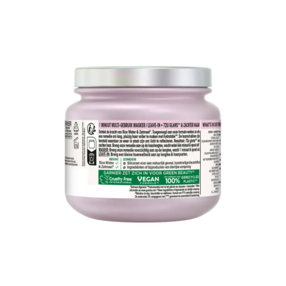 6x Garnier Loving Blends Rice Water Haarmasker 340 ml