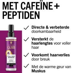 6x Gliss Anti-Klit Spray Full Hair Wonder 200 ml