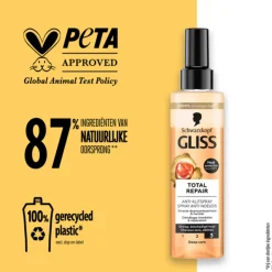 6x Gliss Anti-klit Spray Total Repair 200 ml