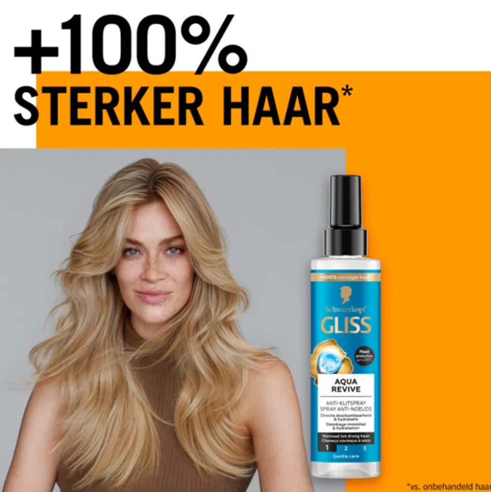 6x Gliss Aqua Revive Anti-Klit Spray 200 ml