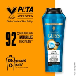 6x Gliss Aqua Revive Shampoo 250 ml