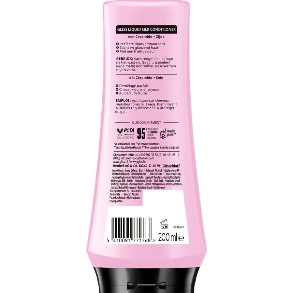 6x Gliss Conditioner Liquid Silk 200 ml