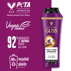 12x Gliss Shampoo Full Hair Wonder 250 ml